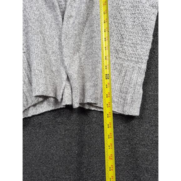 Angel of the North Knit Open Front Cardigan Sweater Womens XS Gray Oversized - Picture 6 of 8